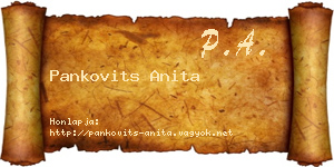 Pankovits Anita névjegykártya